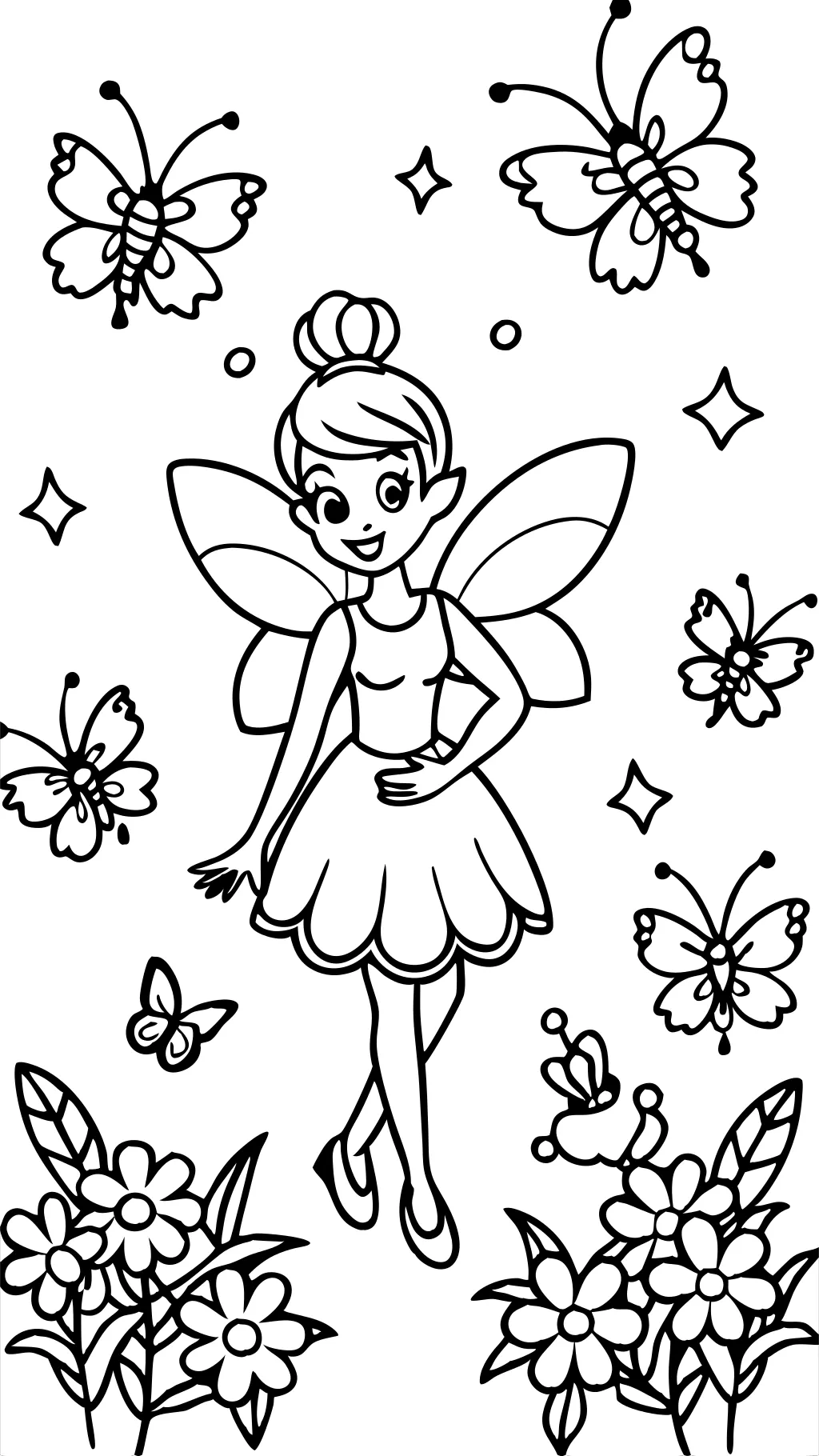 Tinkerbell y amigos para colorear